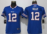 Women Nike Bills 12 Jim Kelly Blue Vapor Untouchable Limited Jersey,baseball caps,new era cap wholesale,wholesale hats